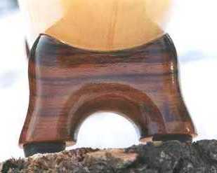 Alphorn Foot made from Hawaiian Koa Wood