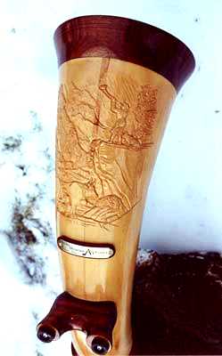 Alphorn with Koa Highlights