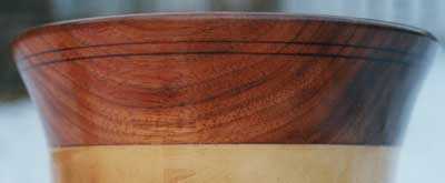 Koa Wood Bell Ring Detail